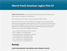 Tablet Screenshot of morrisfrockpost42.org
